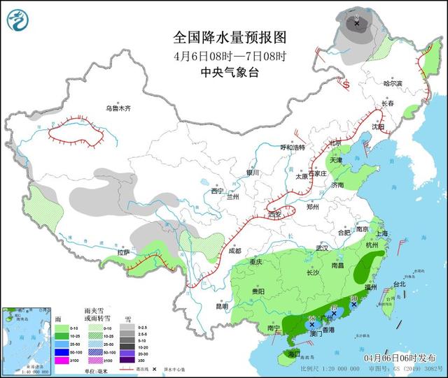 江南华南有阴雨天气 北方地区有大风天气