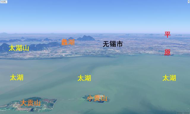 江苏长江以南五个地级市地形图：南京，苏州，无锡，常州和镇江